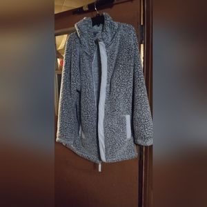 Eddie Bauer fireside jacket women's sz xl hooded with zipper and pockets